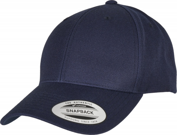 Flexfit Premium Curved Visor Snapback Cap Navy
