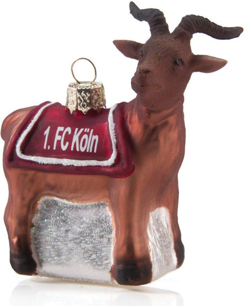 1. FC Köln Christbaumschmuck Hennes Fußball Braun