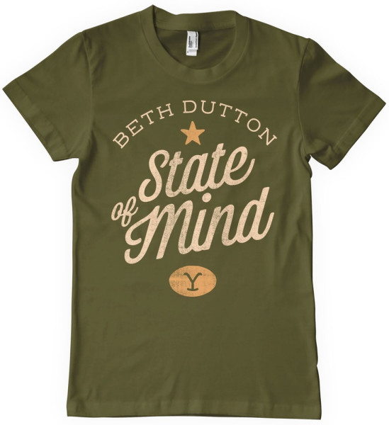 Yellowstone Beth Dutton State Of Mind T-Shirt Olive