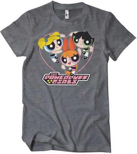 Power Puff Girls T-Shirt Powerpuff Girls Heart T-Shirt WB-1-PPG003-DTF846