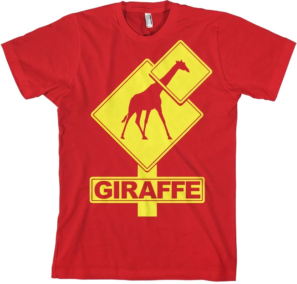 Hybris Giraffe Sign T-Shirt Rot - Herren / Unisex