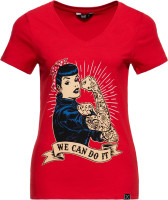 Queen Kerosin Damen T Shirt - We Can Do It QK120066