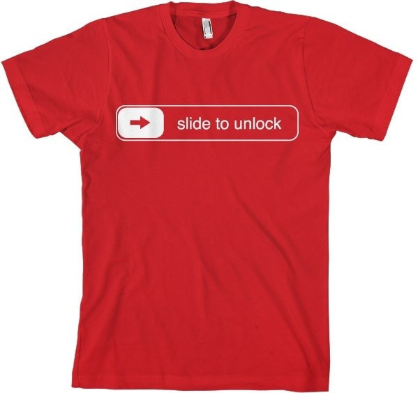 Hybris Slide To Unlock T-Shirt Red