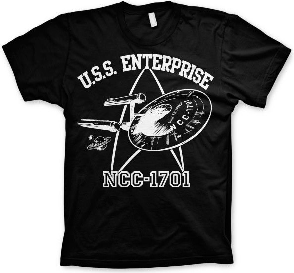 Star Trek U.S.S. Enterprise T-Shirt Black