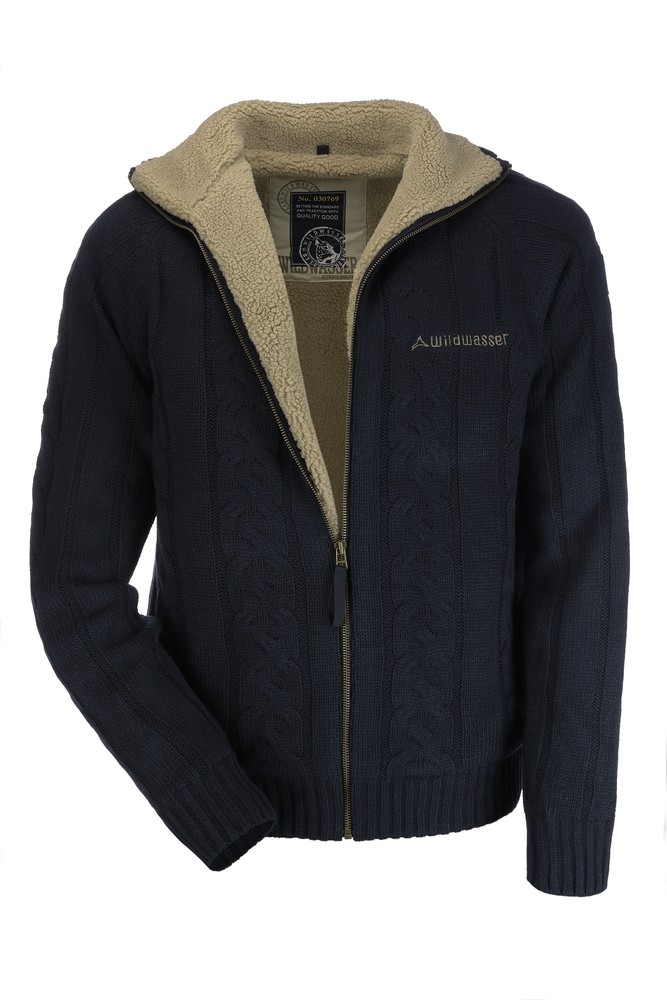 Wildwasser Strickjacke Artikel Dunkelblau/Camel Hoodies