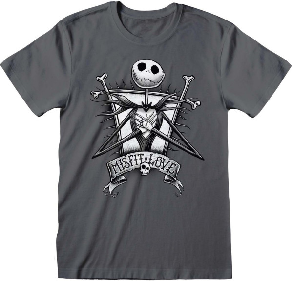 Nightmare Before Christmas - Misfit T-Shirt Charcoal