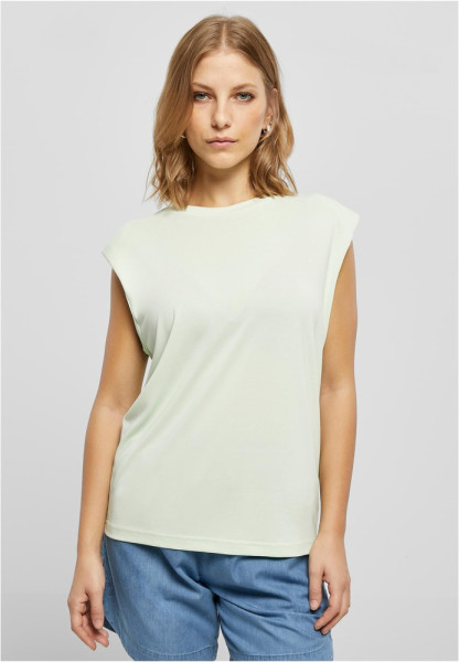 Urban Classics Damen Ladies Modal Padded Shoulder Tank Lightmint