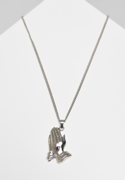 Urban Classics Necklace Pray Hands Necklace Silver