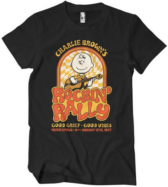 Peanuts Charlie Browns Rockin Rally T-Shirt PNC-1-PN004-H48-16