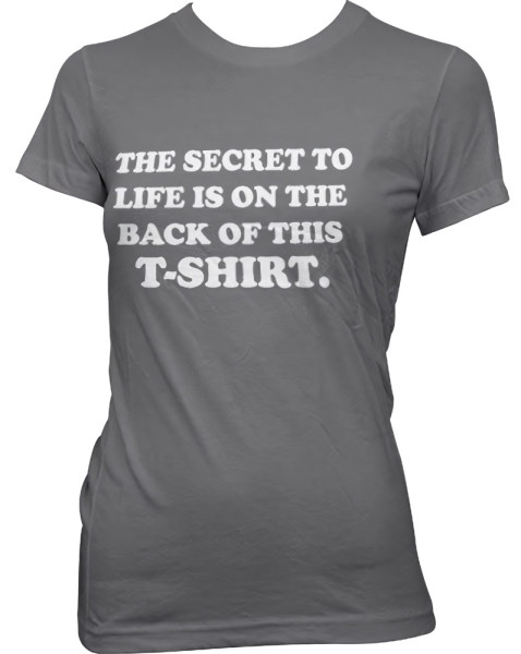 Tokigt Damen The Sercret To Life Girly Tee SH-5-15342-H14-15