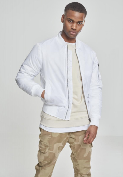 Urban Classics Bomber Jacket Basic Bomber Jacket White