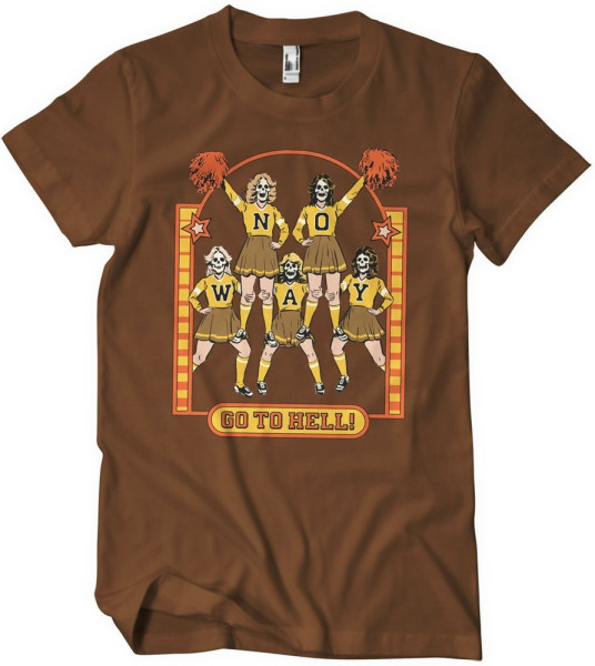 Steven Rhodes No Way - Go To Hell T-Shirt Brown