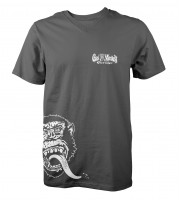Gas Monkey Garage T-Shirt Large Side Monkey Dark Grey