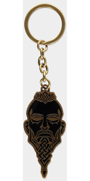 Assassin's Creed Valhalla - Face Metal Keychain Gold
