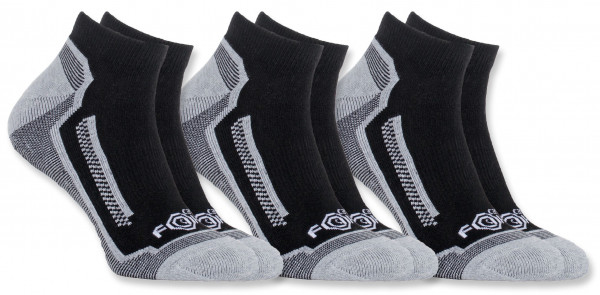 Carhartt Herren Socke Force Performance Sock 3-Pair Black-L