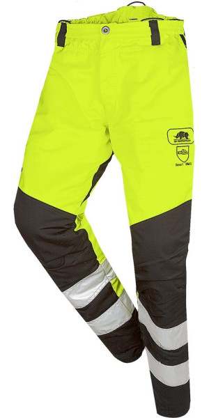 SIP Bundhose Schnittschutzhose, Klasse 1 Typ A 1RQ1 Neongelb/Schwarz-L