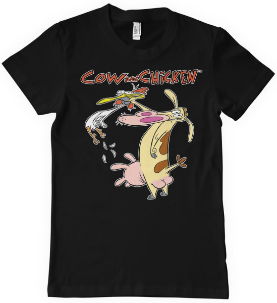Cow And Chicken T-Shirt Black