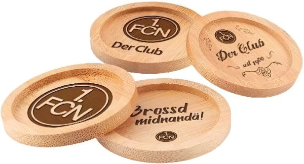 1. FC Nürnberg Holzuntersetzer 4er Set 3023528