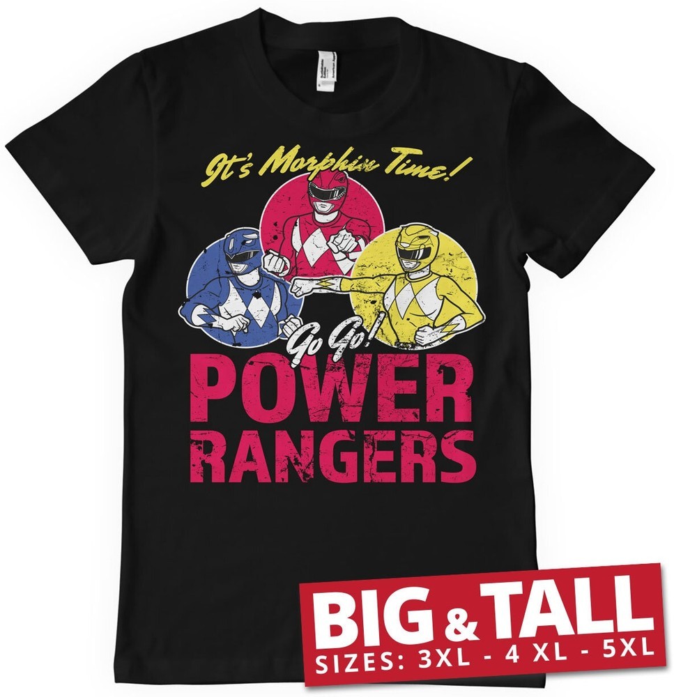 Power Rangers It'S Morphin Time Big & Tall T-Shirt - Herren / Unisex