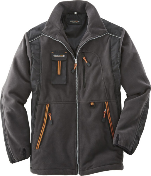 Terratrend Job Fleecejacke Grau/Orange