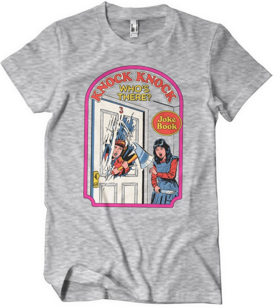 Steven Rhodes Knock Knock Who'S There T-Shirt Heathergrey