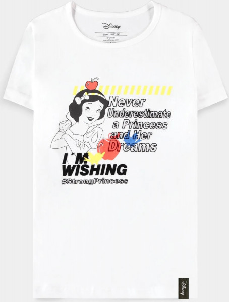 Disney - Snow White - Girls Short Sleeved T-shirt White