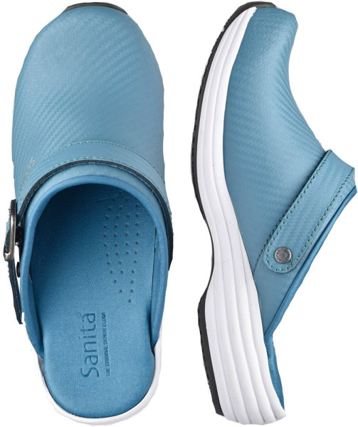 Sanita Damen Offener Clog Wave-Carbon Open Aqua