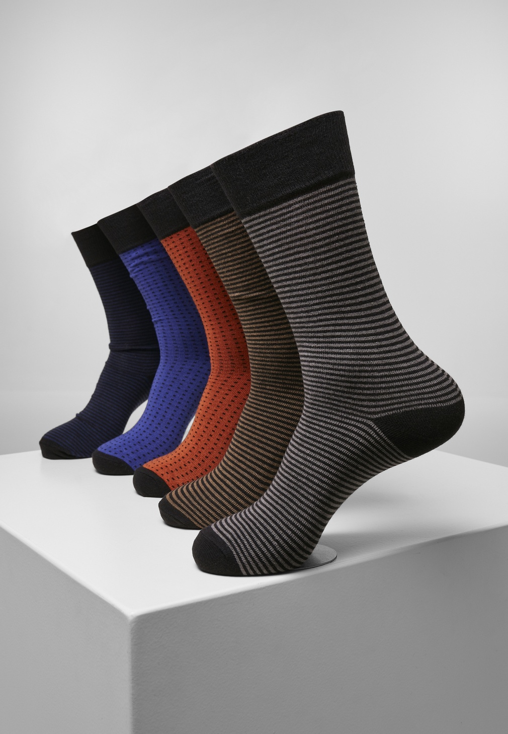 Urban Classics Socken Stripes and Dots Socks 5-Pack Multicolor - Herren / Unisex