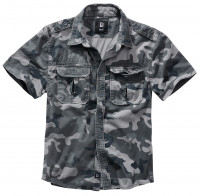 Brandit Vintage Shirt shortsleeve grey camo