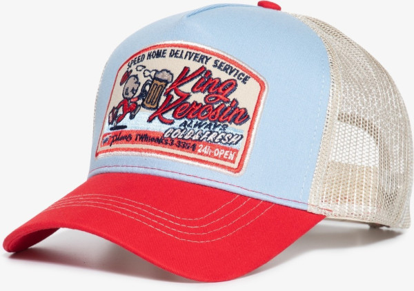 King Kerosin Beer Delivery Trucker Cap Hellblau