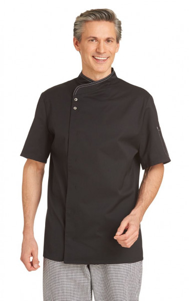 Leiber Herren Kochjacke mit 1/2 Ärmel 12/2595/10 Schwarz