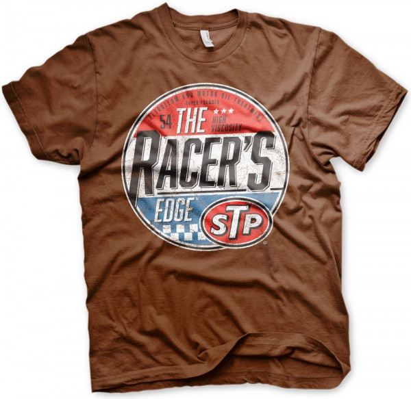 STP The Racer's Edge T-Shirt Brown