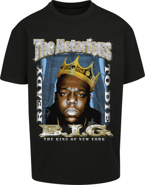 Mister Tee T-Shirt Biggie Crown Oversize Tee Black