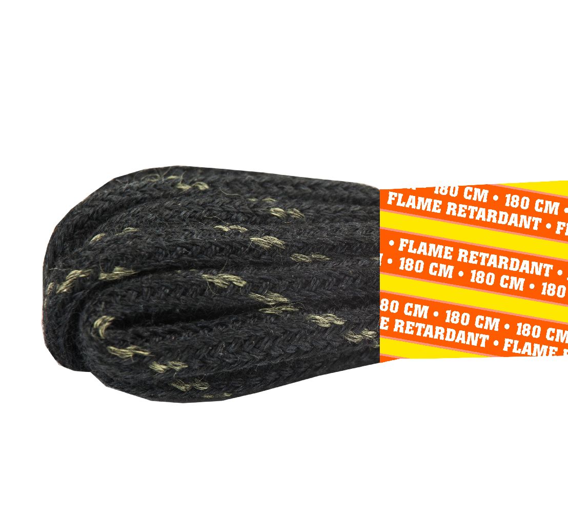 Emma Schnürsenkel Schwarz/Grau-120 cm - Herren / Unisex