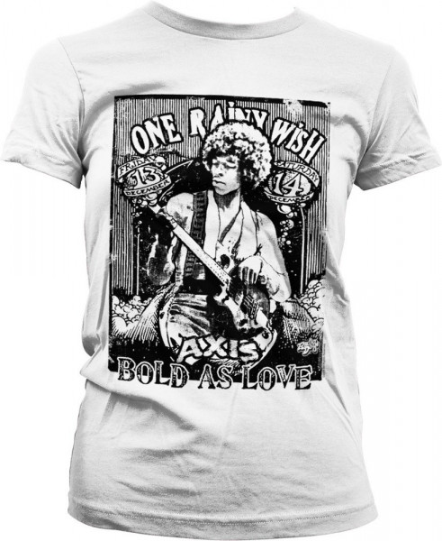 Jimi Hendrix Bold As Love Girly Tee Damen T-Shirt White