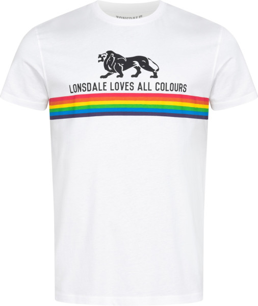 Lonsdale Nelson T-Shirt Normale Passform White-XS