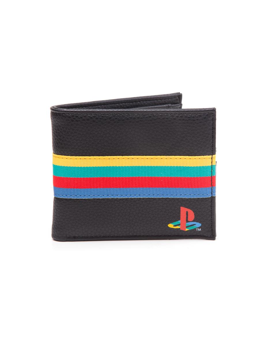 Playstation Webbing Bifold Wallet Black Wallets Gaming Fan