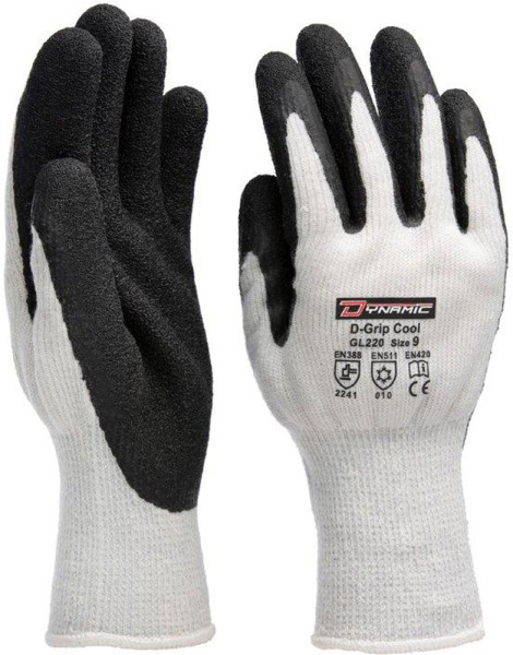 Edge - Dynamic Safety Arbeitshandschuhe Schutzhandschuh aus Polyester/Baumwolle mit Latex-Beschichtu