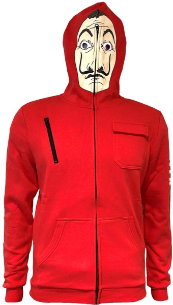 La Casa De Papel - Mask Hoodie Red