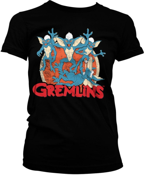 Gremlins Damen Group Girly Tee