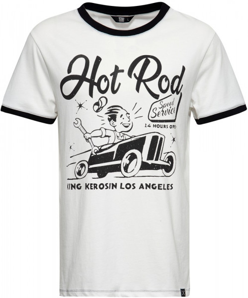 King Kerosin Contrast T-Shirt KKU21013 Offwhite