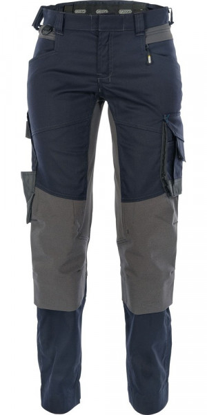 Dassy Arbeitshose mit Stretch und Kniepolstertaschen für Damen Dynax Women PESCO41 Nachtblau/Anthraz