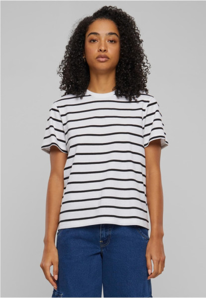 Urban Classics Damen T-Shirt Ladies Striped Boxy Tee TB6059