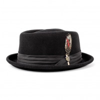 Brixton Hat Stout Pork Pie Black