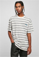 Starter Black Label T-Shirt Look For The Star Striped Oversize Tee Palewht/Heavymetal/L.Asphalt