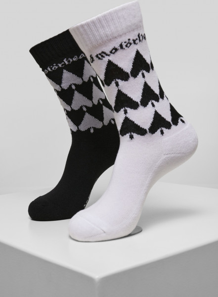 Merchcode Socken Motörhead Socks 2-Pack Black/White