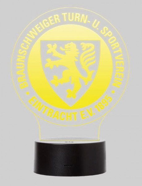 Eintracht Braunschweig LED Licht Logo Fussball 3. Bundesliga Yellow