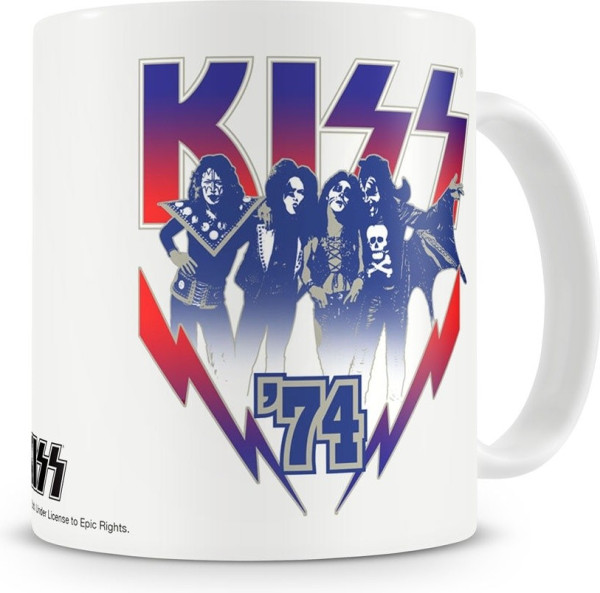 Kiss '74 Coffee Mug Kaffeebecher White