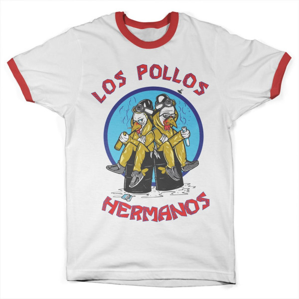 Breaking Bad Walter & Jesse Hermanos Ringer Tee White-Red