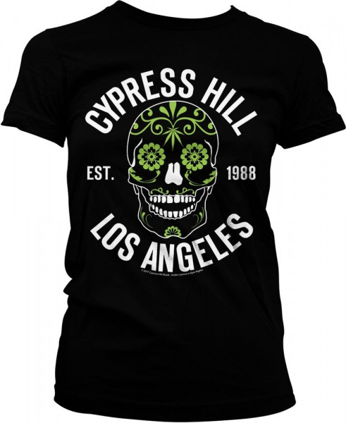 Cypress Hill Sugar Skull Girly Tee Damen T-Shirt Black